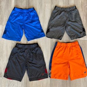 S 6-7 Boys bundle of 4 Russel performance athletes shorts